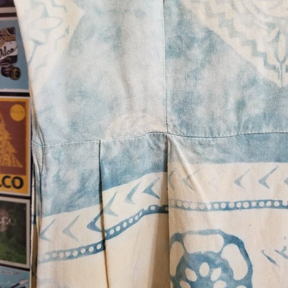 Passports Of Pier 1 Imports dress Small ombre batik abstract print VINTAGE - Picture 8 of 12